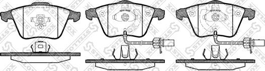 Stellox 975 012-SX - Set placute frana,frana disc aaoparts.ro