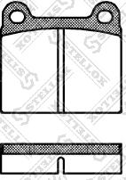 Stellox 017 000-SX - Set placute frana,frana disc aaoparts.ro