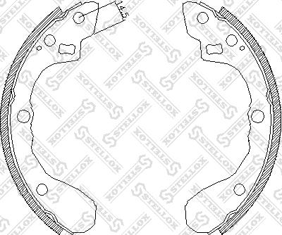 Stellox 071 101-SX - Set saboti frana aaoparts.ro