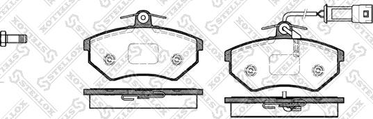 Stellox 145 042-SX - Set placute frana,frana disc aaoparts.ro