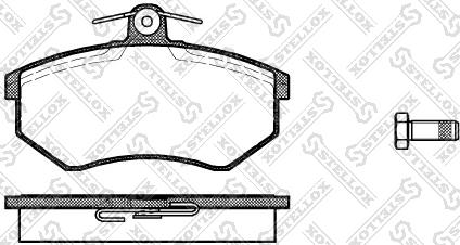 Stellox 145 000-SX - Set placute frana,frana disc aaoparts.ro