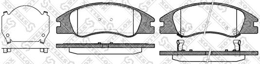 Stellox 145 002-SX - Set placute frana,frana disc aaoparts.ro