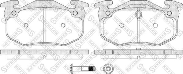 Stellox 155 070B-SX - Set placute frana,frana disc aaoparts.ro