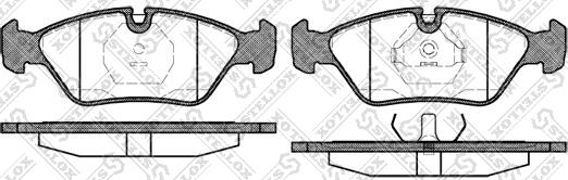 Stellox 150 000B-SX - Set placute frana,frana disc aaoparts.ro