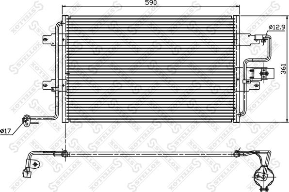 Stellox 10-45011-SX - Condensator, climatizare aaoparts.ro