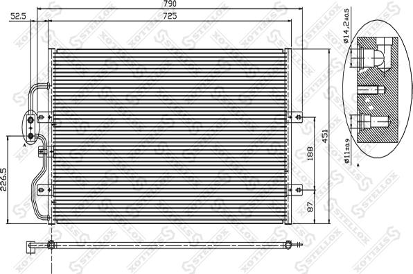 Stellox 10-45301-SX - Condensator, climatizare aaoparts.ro