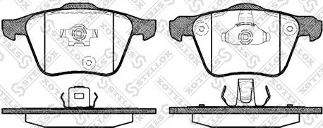 Stellox 1054 000-SX - Set placute frana,frana disc aaoparts.ro
