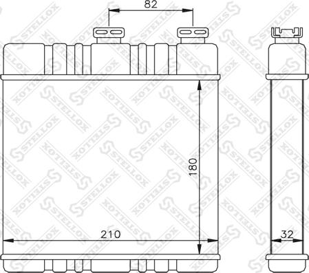 Stellox 10-35071-SX - Schimbator caldura, incalzire habitaclu aaoparts.ro
