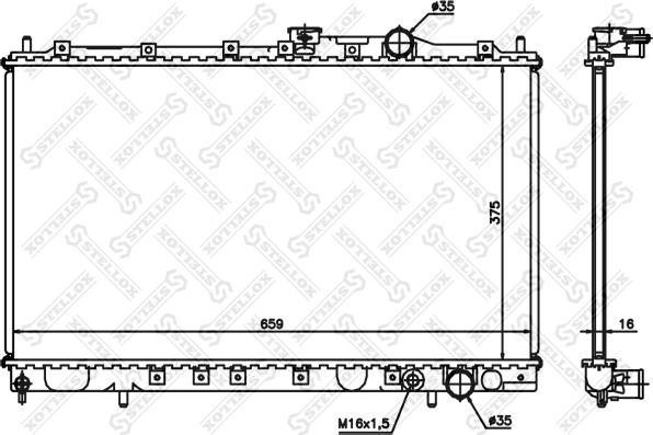 Stellox 10-25950-SX - Radiator, racire motor aaoparts.ro