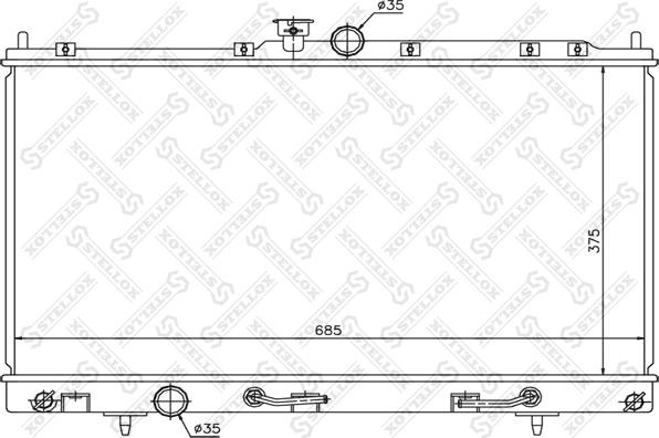 Stellox 10-25169-SX - Radiator, racire motor aaoparts.ro