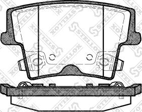 Stellox 1138 008-SX - Set placute frana,frana disc aaoparts.ro
