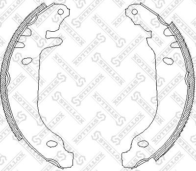 Stellox 180 100-SX - Set saboti frana aaoparts.ro