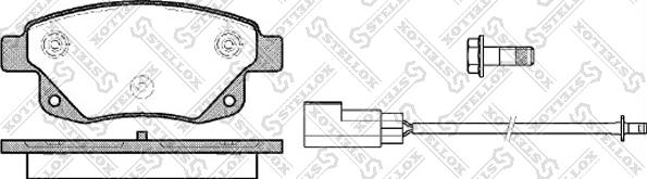 Stellox 1263 002-SX - Set placute frana,frana disc aaoparts.ro