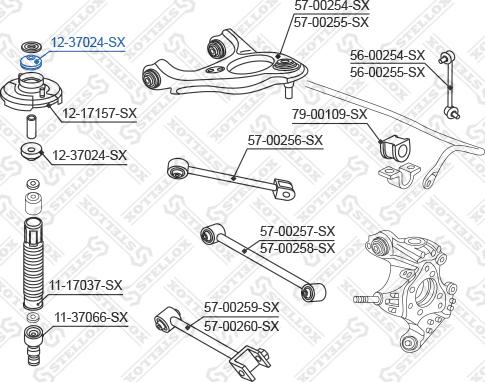 Stellox 12-37024-SX - Rulment sarcina amortizor aaoparts.ro