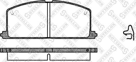 Stellox 178 004-SX - Set placute frana,frana disc aaoparts.ro