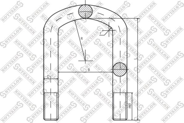 Stellox 84-64610-SX - Brida arc aaoparts.ro