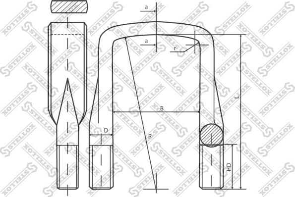 Stellox 84-64213-SX - Brida arc aaoparts.ro