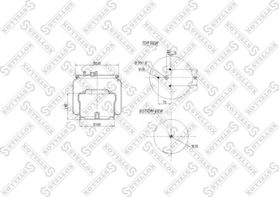 Stellox 84-00136-SX - Burduf, suspensie pneumatica aaoparts.ro