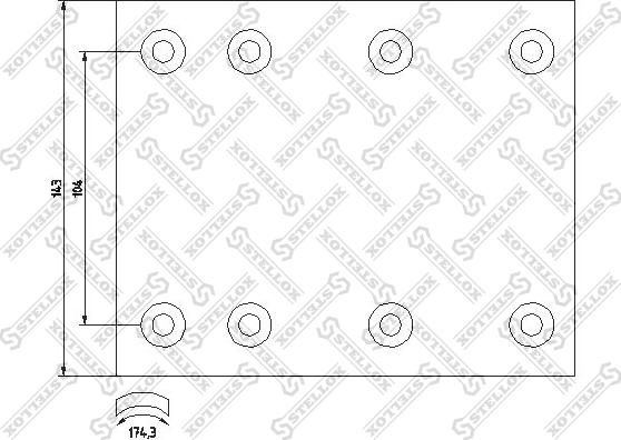 Stellox 85-00912-SX - Set garnituri de frictiune, frana tambur aaoparts.ro