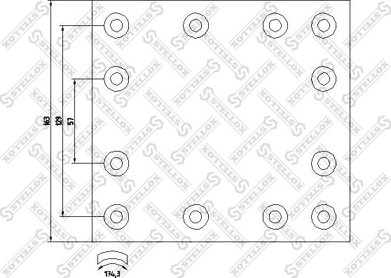 Stellox 85-00972-SX - Set garnituri de frictiune, frana tambur aaoparts.ro