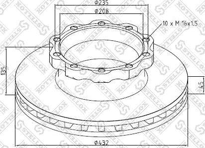 Stellox 85-00821-SX - Disc frana aaoparts.ro