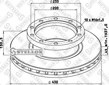 Stellox 85-00790-SX - Disc frana aaoparts.ro
