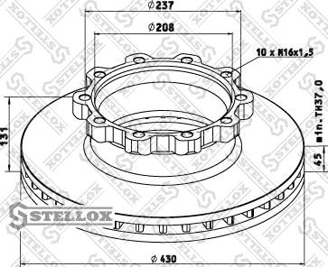 Stellox 85-00749-SX - Disc frana aaoparts.ro