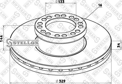 Stellox 85-00754-SX - Disc frana aaoparts.ro