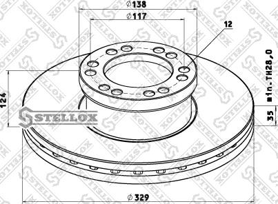 Stellox 85-00757-SX - Disc frana aaoparts.ro