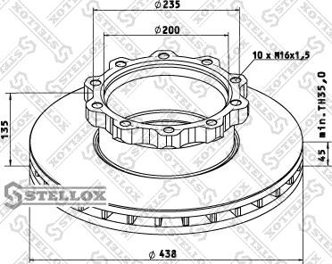 Stellox 85-00715-SX - Disc frana aaoparts.ro