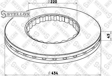 Stellox 85-00734-SX - Disc frana aaoparts.ro
