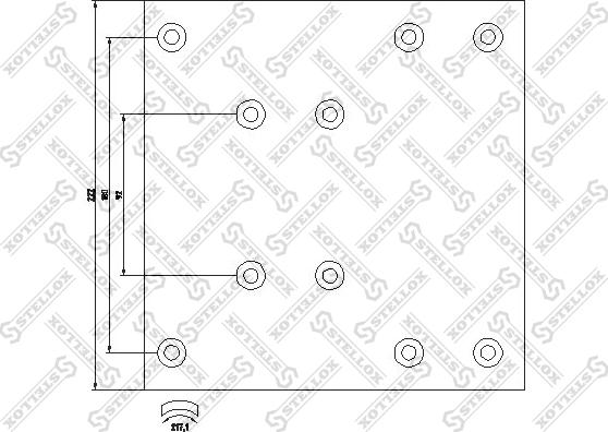 Stellox 85-01043-SX - Set garnituri de frictiune, frana tambur aaoparts.ro