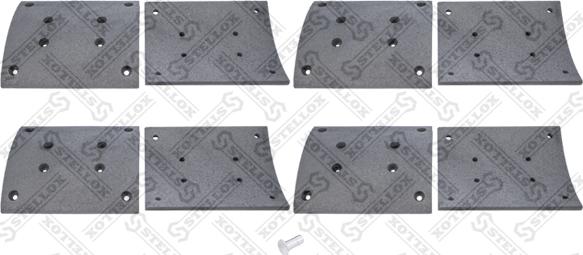 Stellox 85-01014-SX - Set garnituri de frictiune, frana tambur aaoparts.ro