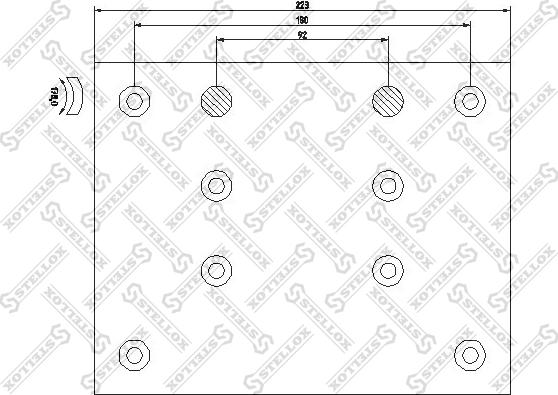Stellox 85-01013-SX - Set garnituri de frictiune, frana tambur aaoparts.ro