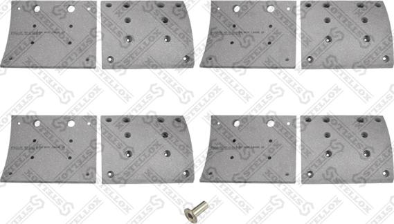 Stellox 85-01012-SX - Set garnituri de frictiune, frana tambur aaoparts.ro