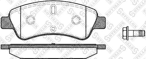 Stellox 851 010B-SX - Set placute frana,frana disc aaoparts.ro