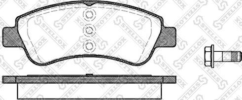 Stellox 851 020-SX - Set placute frana,frana disc aaoparts.ro
