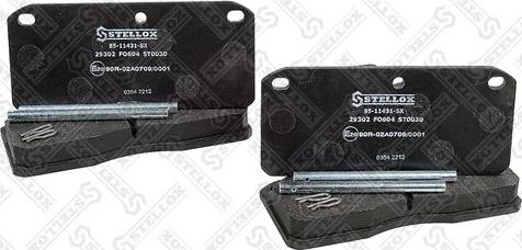 Stellox 85-11431-SX - Set placute frana,frana disc aaoparts.ro