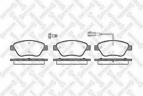 Stellox 869 001L-SX - Set placute frana,frana disc aaoparts.ro