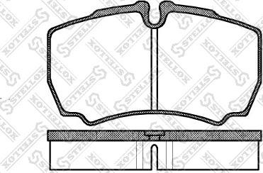 Stellox 860 000L-SX - Set placute frana,frana disc aaoparts.ro