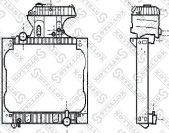 Stellox 81-03355-SX - Radiator, racire motor aaoparts.ro
