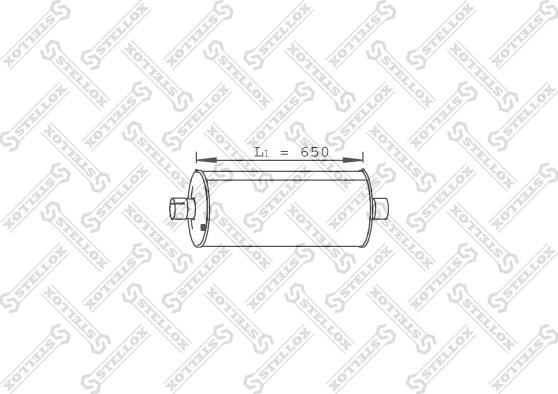 Stellox 82-03077-SX - Amortizor zgomot mijloc / spate aaoparts.ro