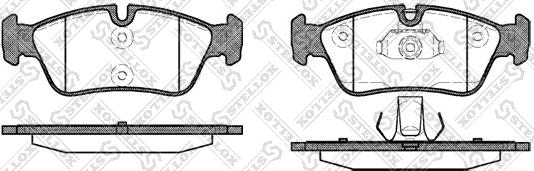 Stellox 395 040B-SX - Set placute frana,frana disc aaoparts.ro