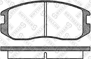 Stellox 368 000-SX - Set placute frana,frana disc aaoparts.ro