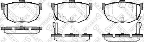 Stellox 305 022-SX - Set placute frana,frana disc aaoparts.ro