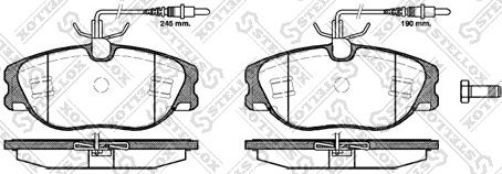 Stellox 316 044B-SX - Set placute frana,frana disc aaoparts.ro
