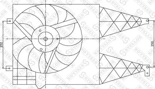Stellox 29-99011-SX - Ventilator, radiator aaoparts.ro