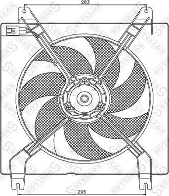 Stellox 29-99254-SX - Ventilator, radiator aaoparts.ro