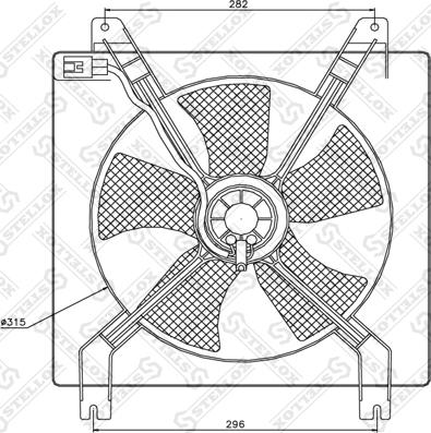Stellox 29-99255-SX - Ventilator, radiator aaoparts.ro