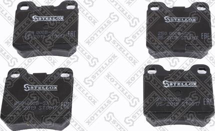 Stellox 250 000B-SX - Set placute frana,frana disc aaoparts.ro